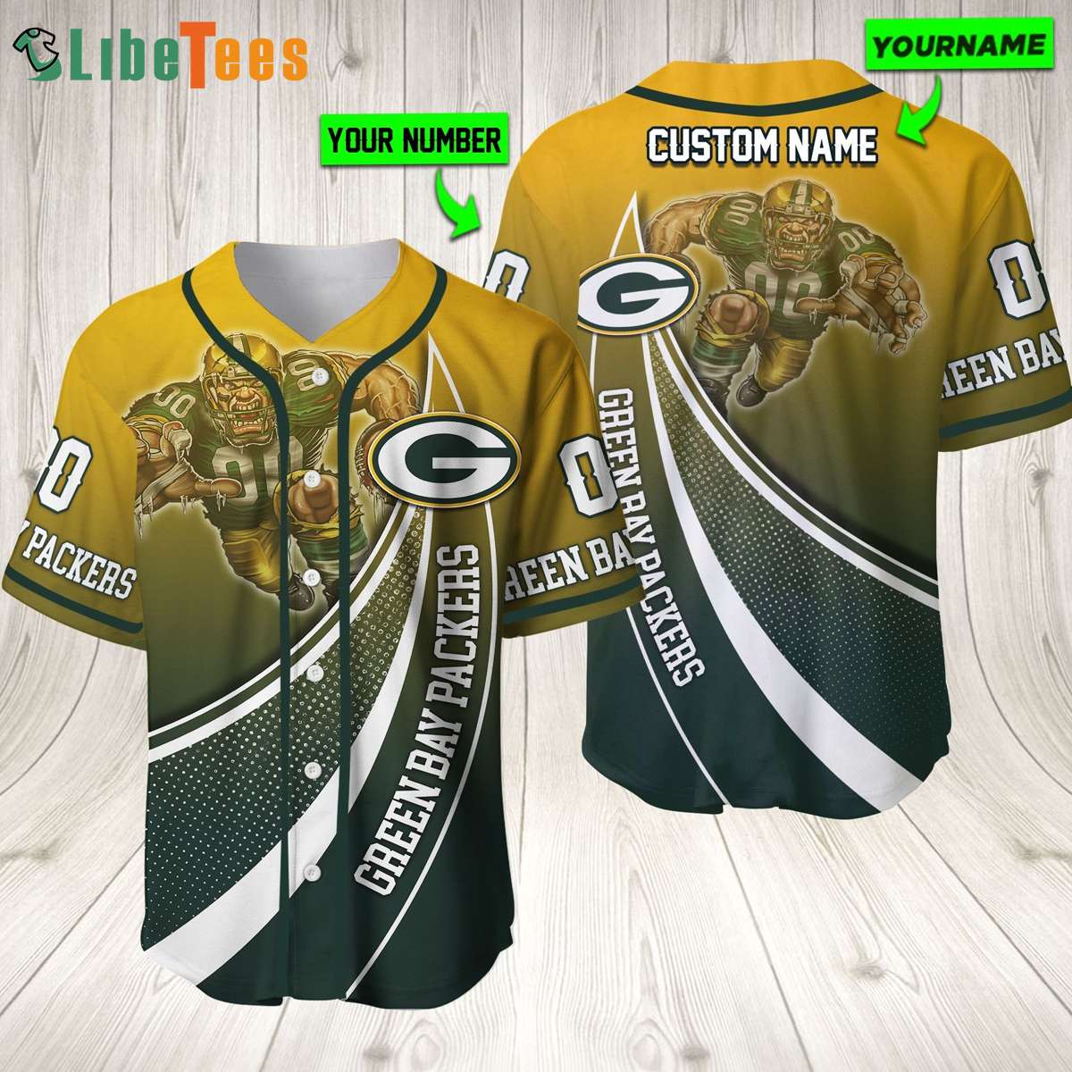 Custom Green Bay Packers Baseball Jersey Unique Gift Packers - Personalized  Gifts: Family, Sports, Occasions, Trending