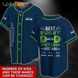 Personalized Seattle Seahawks Baseball Jersey Best Rugby Ever Just Ask