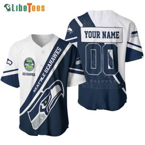 Personalized Seattle Seahawks Baseball Jersey Go Hawks