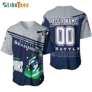 Personalized Seattle Seahawks Baseball Jersey Nfc West Champions