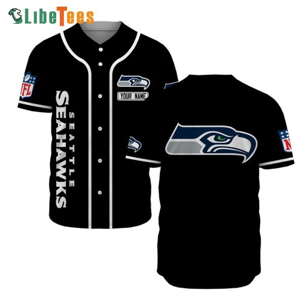 Personalized Seattle Seahawks Baseball Jersey Symbol