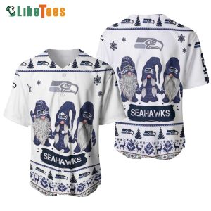 Seattle Seahawks Baseball Jersey Christmas Gnomes