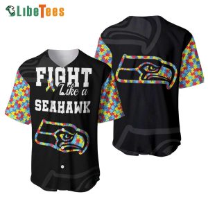 Seattle Seahawks Baseball Jersey Fight Like A Seahawk