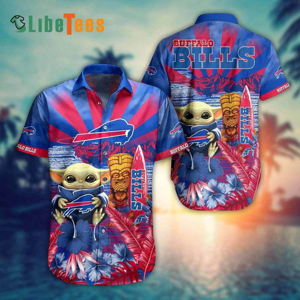 Buffalo Bills Hawaiian Shirt, Baby Yoda, Unique Hawaiian Shirt