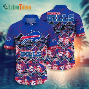 Buffalo Bills Hawaiian Shirt, Flowers And Unique Pattern, Hawaiian Style Shirt