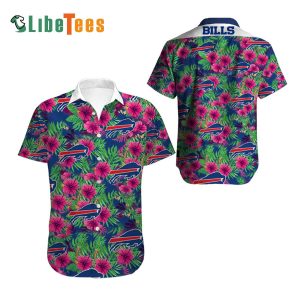 Buffalo Bills Hawaiian Shirt, Tropical Flowers, Hawaiian Shirt Outfit