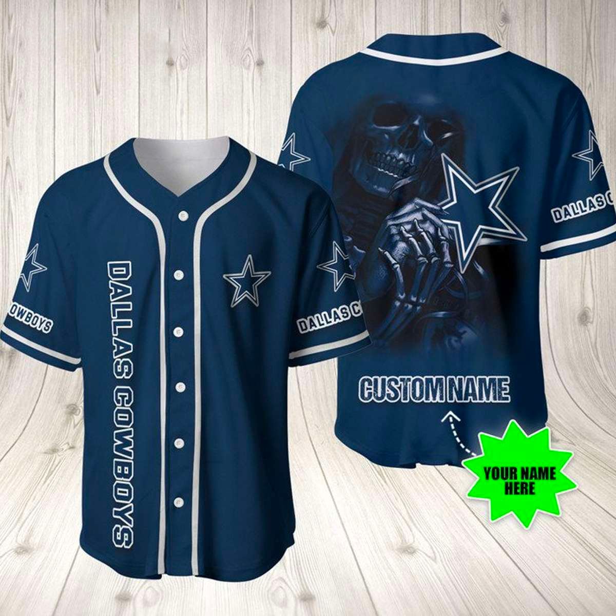 Dallas Cowboys Baseball Jersey