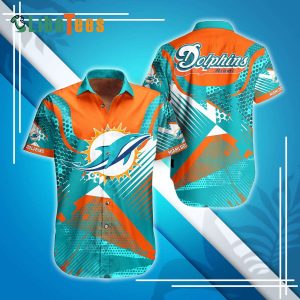 Miami Dolphins Hawaiian Shirt, Unique Design, Hawaiian Print Shirt