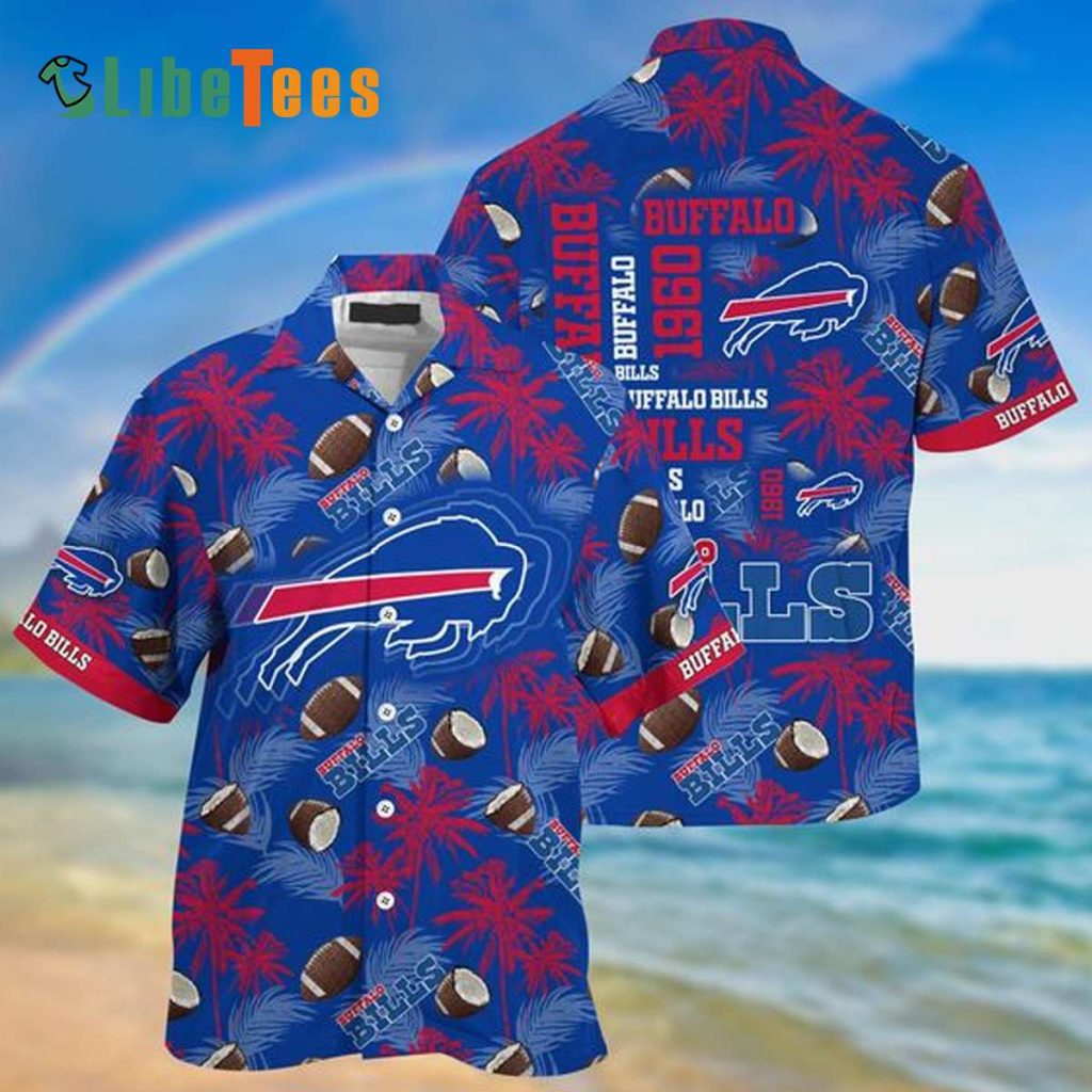 Buffalo Bills Hawaiian Shirt, Coconut Pattern, Cheap Hawaiian Shirt