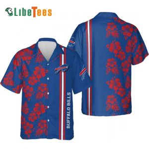 Buffalo Bills Hawaiian Shirt, Red Flowers, Hawaiian Shirt Outfit
