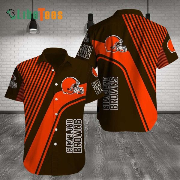 Cleveland Browns Hawaiian Shirt, Line Graphics, Cool Hawaiian Shirt