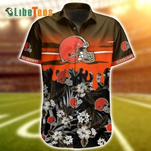 Cleveland Browns Hawaiian Shirt, Sunset Graphic, Cheap Hawaiian Shirt