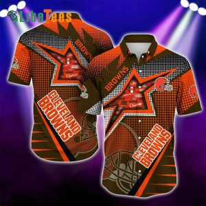 Cleveland Browns Hawaiian Shirt, Unique Graphic, Tropical Print Shirt