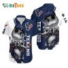 Houston Texans Hawaiian Shirt, Jack Skellington And Zero, Tropical Print Shirts