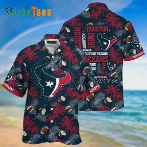 Houston Texans Hawaiian Shirt, Rugby Coconut Pattern, Cool Hawaiian Shirt