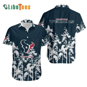 Houston Texans Hawaiian Shirt, Summer Vibes, Tropical Print Shirts
