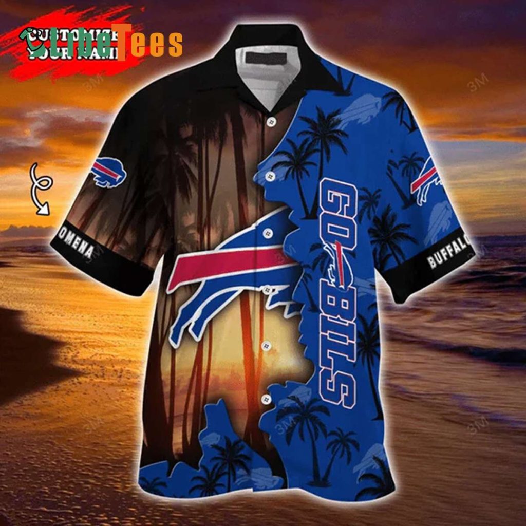 Personalized Buffalo Bills Hawaiian Shirt, Tropical Coconut Tree, Best Hawaiian Shirt