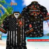Personalized Cleveland Browns Hawaiian Shirt, Sunflowers And American Flag, Tropical Hawaiian Shirt