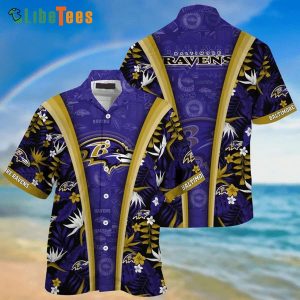 Baltimore Ravens Hawaiian Shirt, Coolest, Classy Hawaiian Shirts