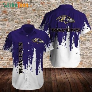 Baltimore Ravens Hawaiian Shirt, Grafiti, Cute Hawaiian Shirts
