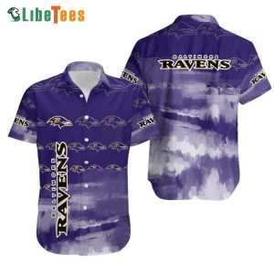 Baltimore Ravens Hawaiian Shirt, Graphic Symbol, Nice Hawaiian Shirts