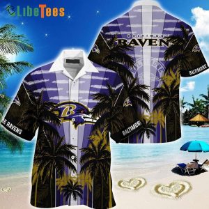 Baltimore Ravens Hawaiian Shirt, Island Aloha Tropical, Hawaiian Style Shirts