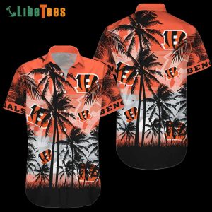 Cincinnati Bengals Hawaiian Shirt  Palm Tree Beach