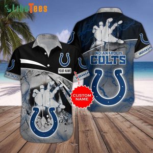 Custom Name Indianapolis Colts Hawaiian Shirt, Puppet Master Hand, Hawaiian Style Shirts