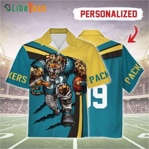 Custom Name Jacksonville Jaguars Hawaiian Shirt, Mascot, Nice Hawaiian Shirts