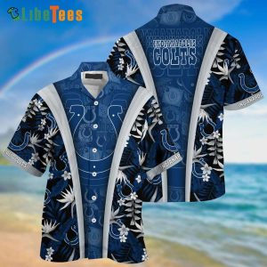Indianapolis Colts Hawaiian Shirt,  Beach Tropical, Hawaiian Print Shirts