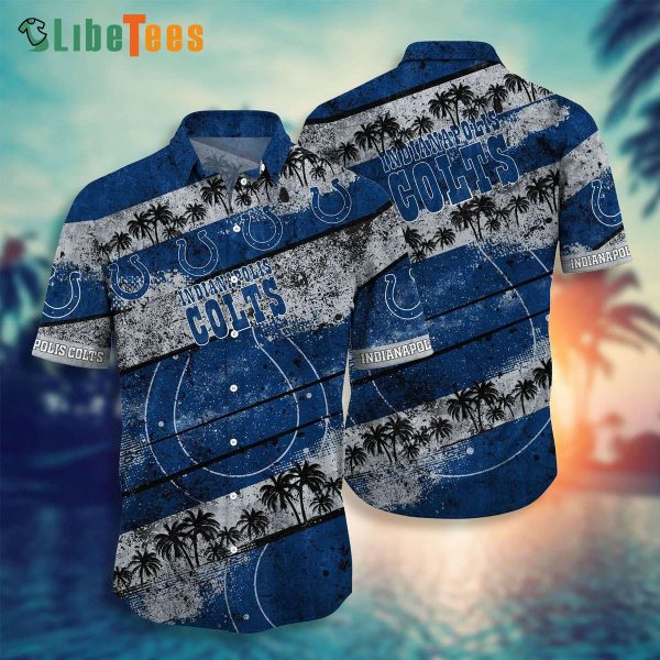 Indianapolis Colts Hawaiian Shirt, Coconut Tree And Starry Night, Cheap Hawaiian Shirts