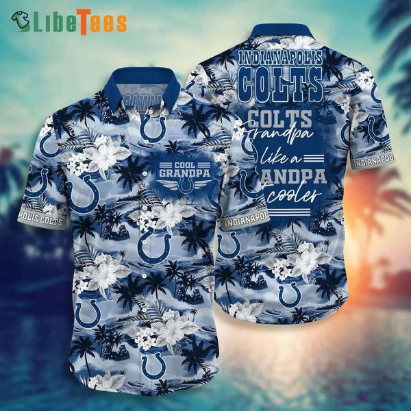 Indianapolis Colts Hawaiian Shirt, Grandparent, Cool Hawaiian Shirts