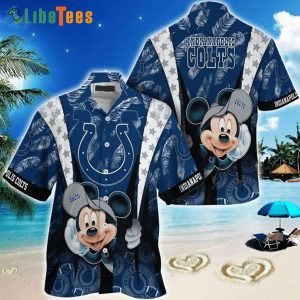 Indianapolis Colts Hawaiian Shirt, Mickey Mouse, Hawaiian Shirt Outfit