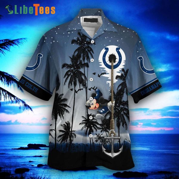 Indianapolis Colts Hawaiian Shirt, Mickey Starry Night, Hawaiian Shirt Outfit