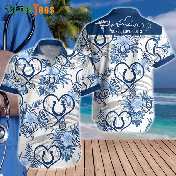 Indianapolis Colts Hawaiian Shirt, Nuese Love, Hawaiian Style Shirts