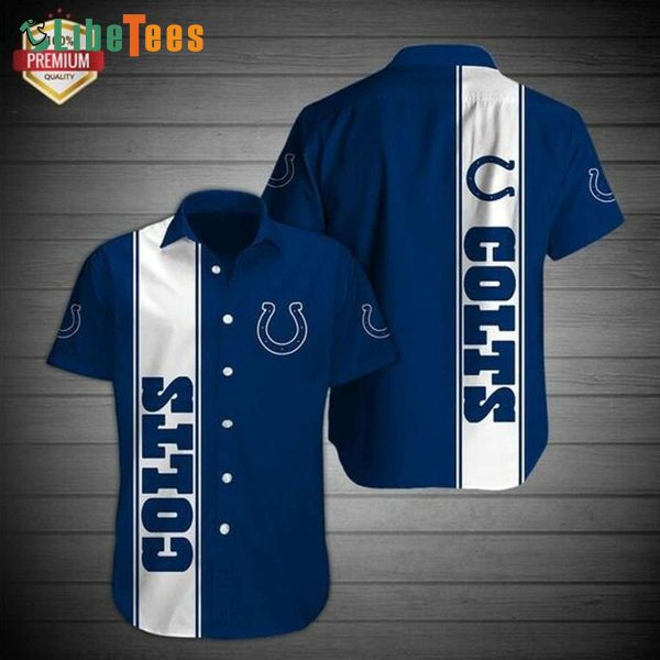 Indianapolis Colts Hawaiian Shirt, Simple Graphic, Best Hawaiian Shirts