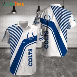 Indianapolis Colts Hawaiian Shirt, Stripes, Cheap Hawaiian Shirts