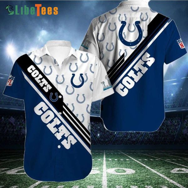 Indianapolis Colts Hawaiian Shirt, Symbol Graphic, Best Hawaiian Shirts