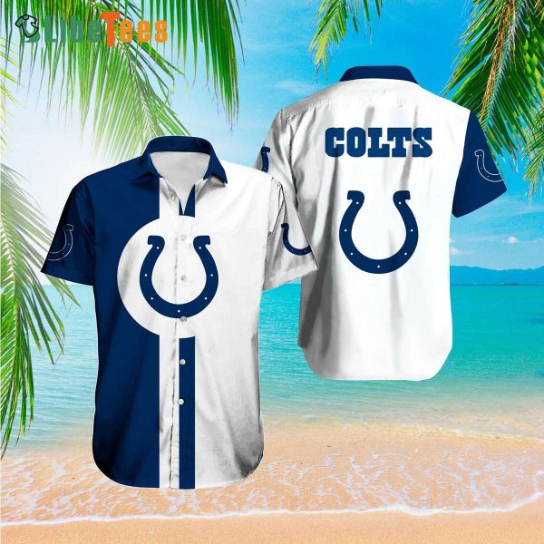 Indianapolis Colts Hawaiian Shirt, Symbol, Tropical Print Shirts