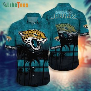 Jacksonville Jaguars Hawaiian Shirt, Aloha Coconut Trees, Summer Hawaiian Shirts