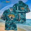 Jacksonville Jaguars Hawaiian Shirt, Coconut Pattern, Tropical Hawaiian Shirt