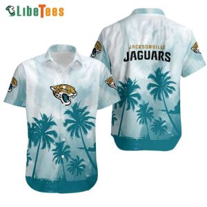 Jacksonville Jaguars Hawaiian Shirt, Coconut Trees, Summer Hawaiian Shirts