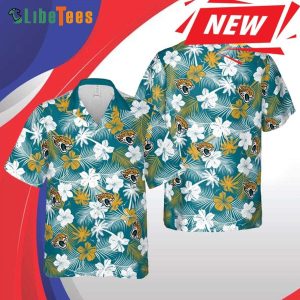 Jacksonville Jaguars Hawaiian Shirt, Floral, Nice Hawaiian Shirts