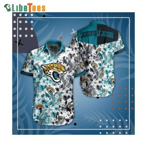 Jacksonville Jaguars Hawaiian Shirt, Floral Pattern, Nice Hawaiian Shirts