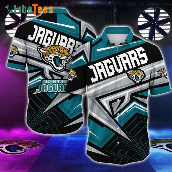 Jacksonville Jaguars Hawaiian Shirt, Graphic Unique, Tropical Hawaiian Shirt