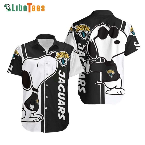 Jacksonville Jaguars Hawaiian Shirt, Snoopy, Cute Hawaiian Shirts