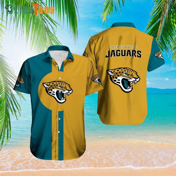 Jacksonville Jaguars Hawaiian Shirt, Symbol Print, Classy Hawaiian Shirts