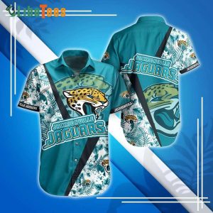 Jacksonville Jaguars Hawaiian Shirt, Tropical Style, Nice Hawaiian Shirts