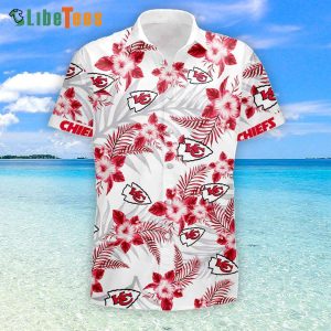 Kansas City Chiefs Hawaiian Shirt, Aloha Beach, Tropical Print Shirts
