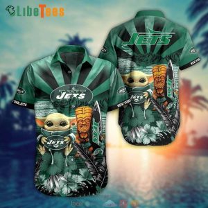 New York Jets Hawaiian Shirt, Baby Yoda, Cool Hawaiian Shirts